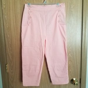 Voodoo Vixen Pink Capris (Size M)